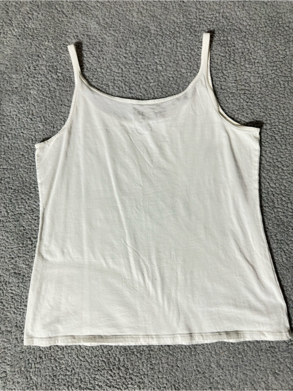 NY & Co White Stretch Cami Tank Top Women’s XL Sleeveless Layering Essential